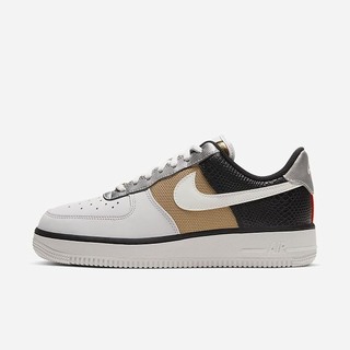 Pantofi Casual Nike Air Force 1 '07 Dama Gri Negrii Metal Aurii | THCD-05834